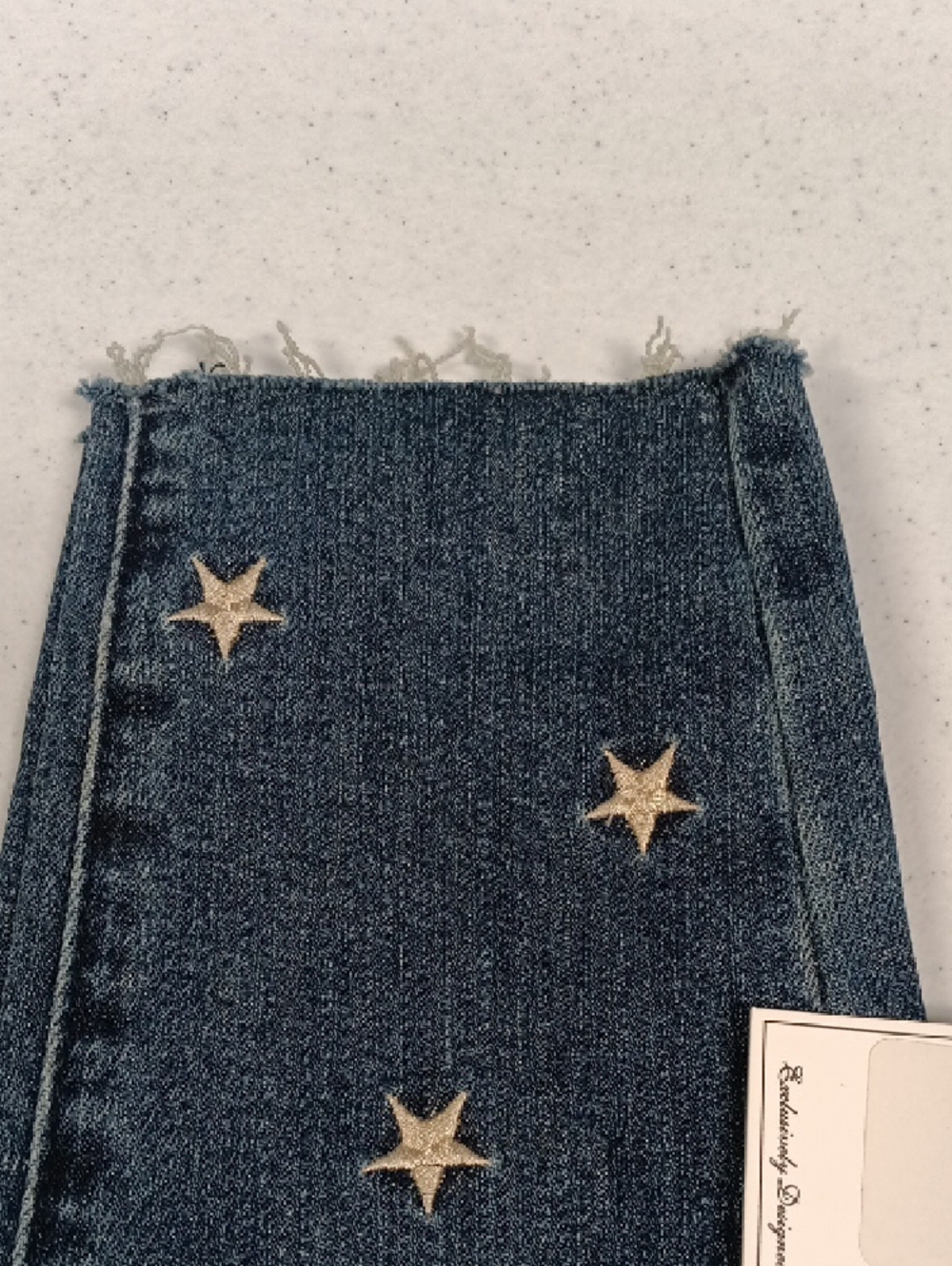 Judy Blue Dark Blue Star Appliqué Skinny Jeans NWT - Picture 4 of 5
